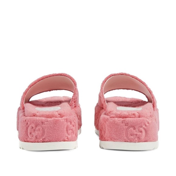 GUCCI GG TERRY PLATFORM SANDAL - Picture 3 of 7